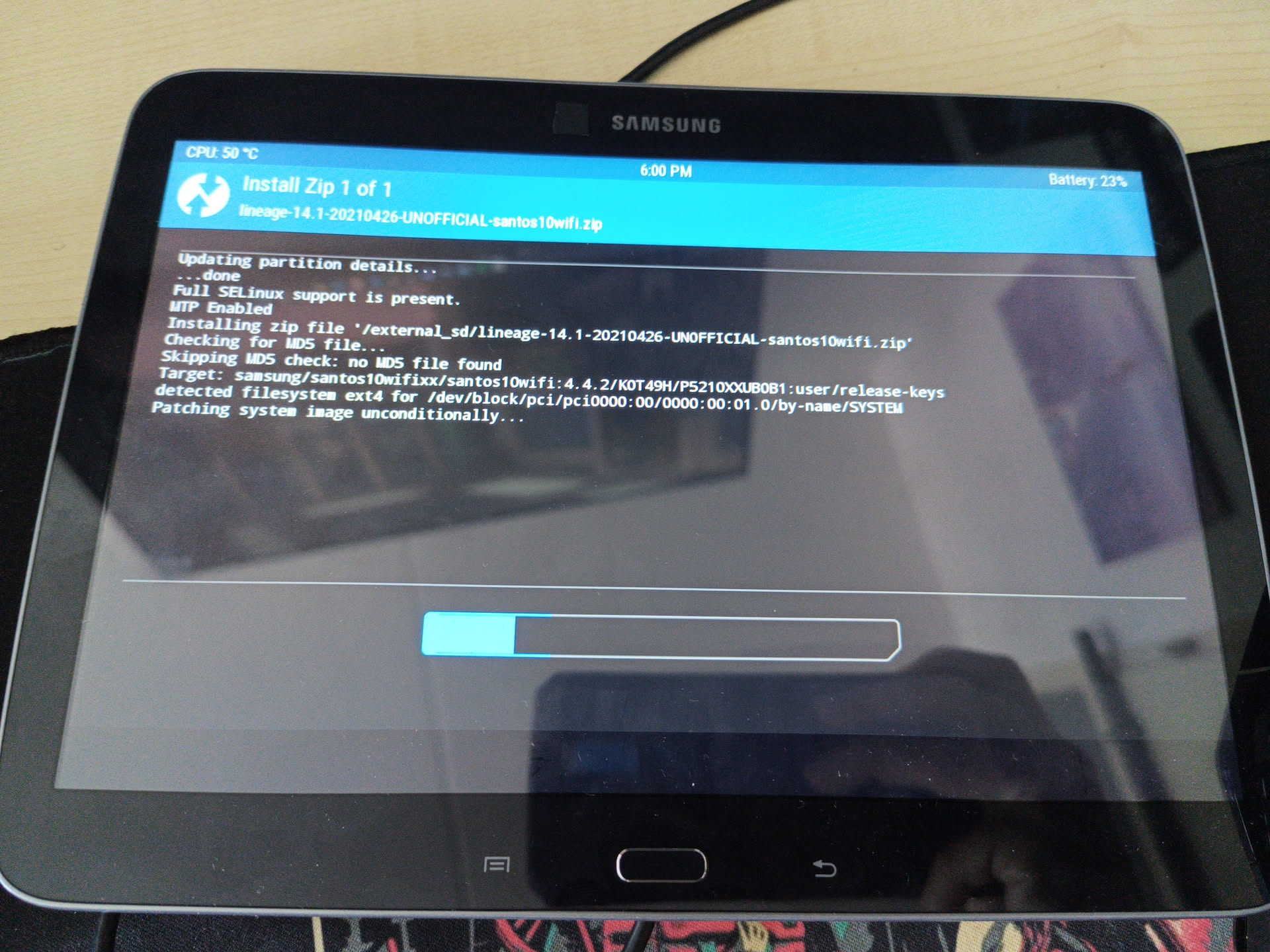 installing lineageos